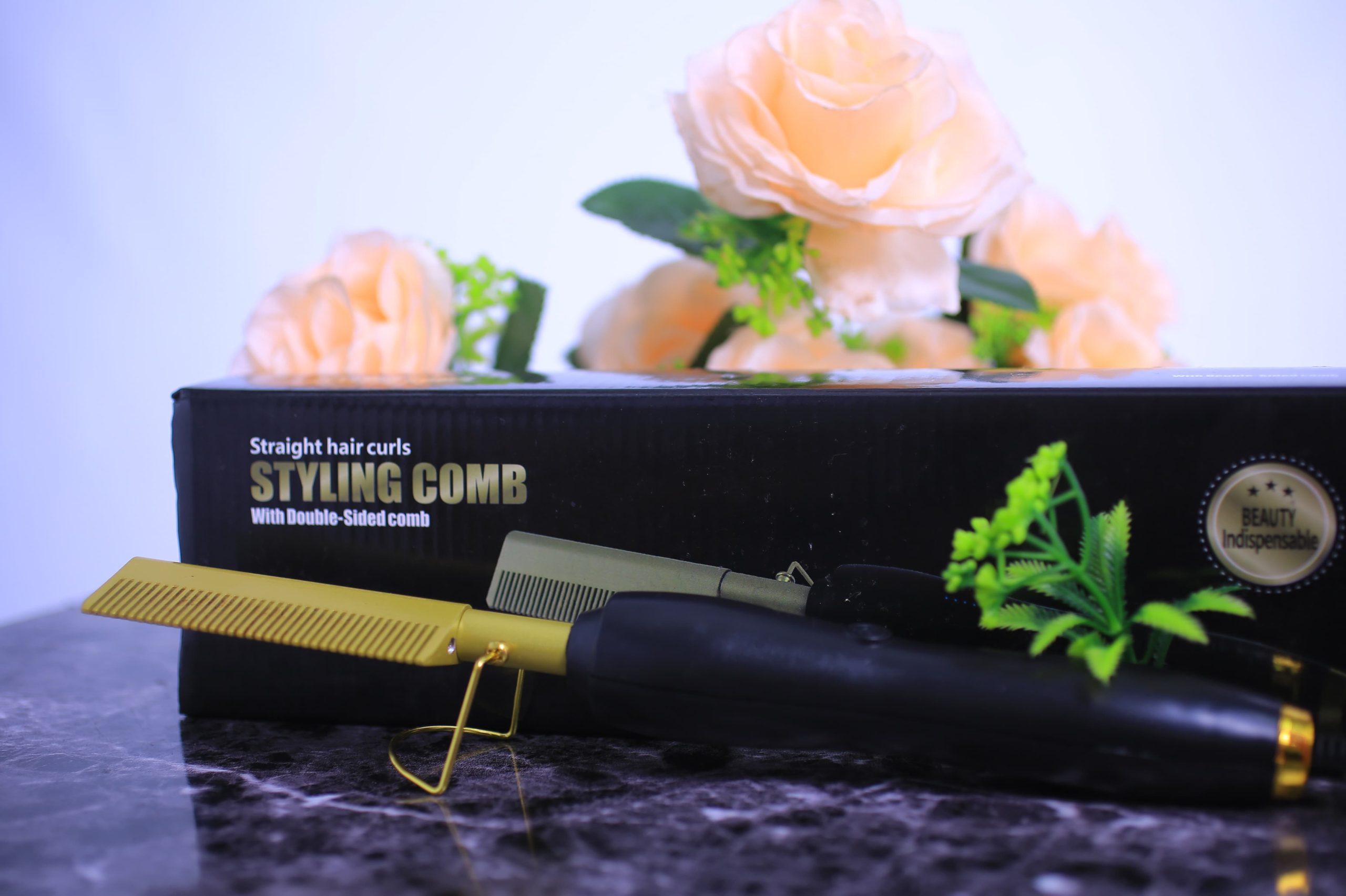 Straight Hair Curls Styling Comb